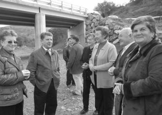 Momento de la inauguración del puente